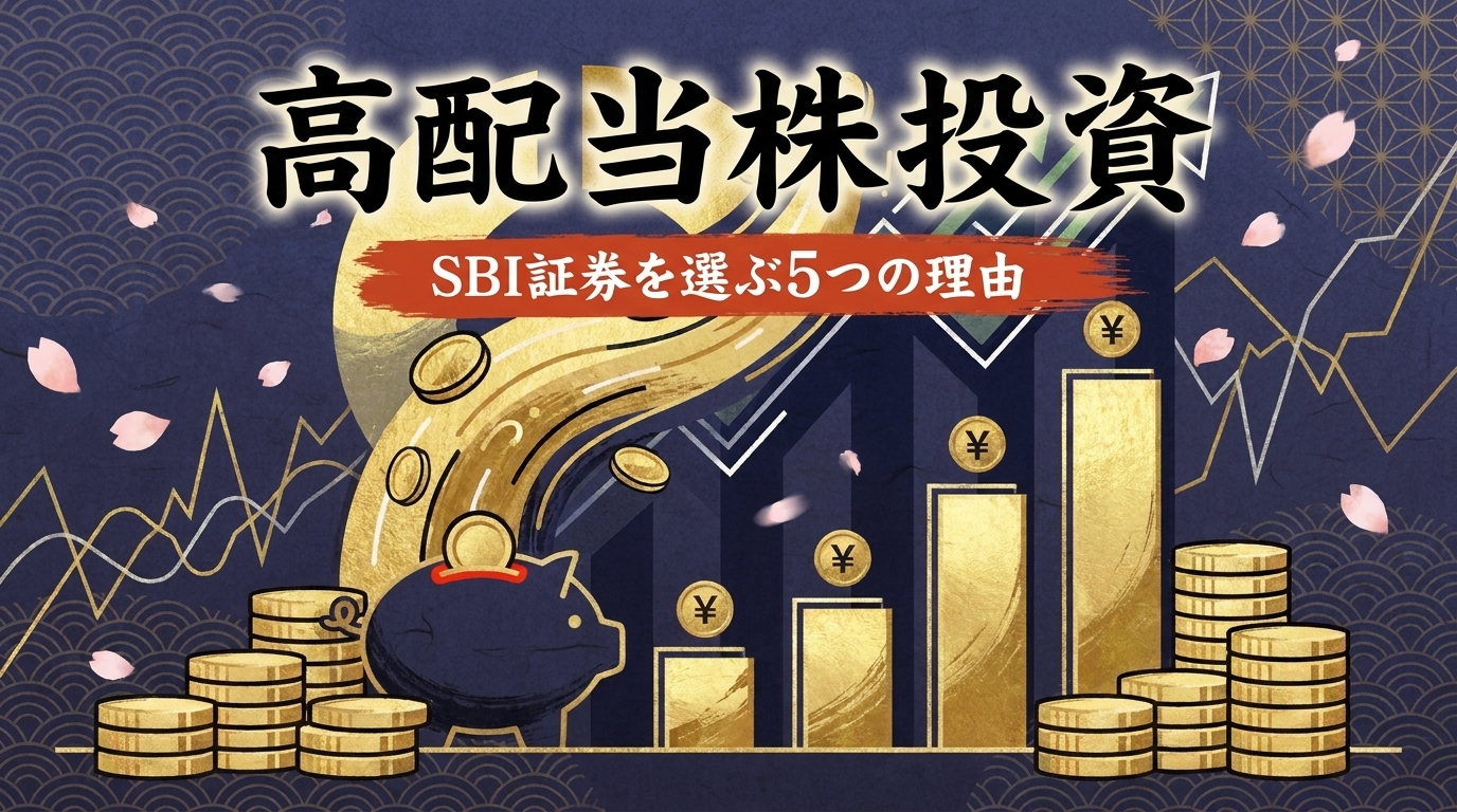 高配当株投資でSBI証券を選ぶ5つの理由｜デメリットも正直にレビュー
