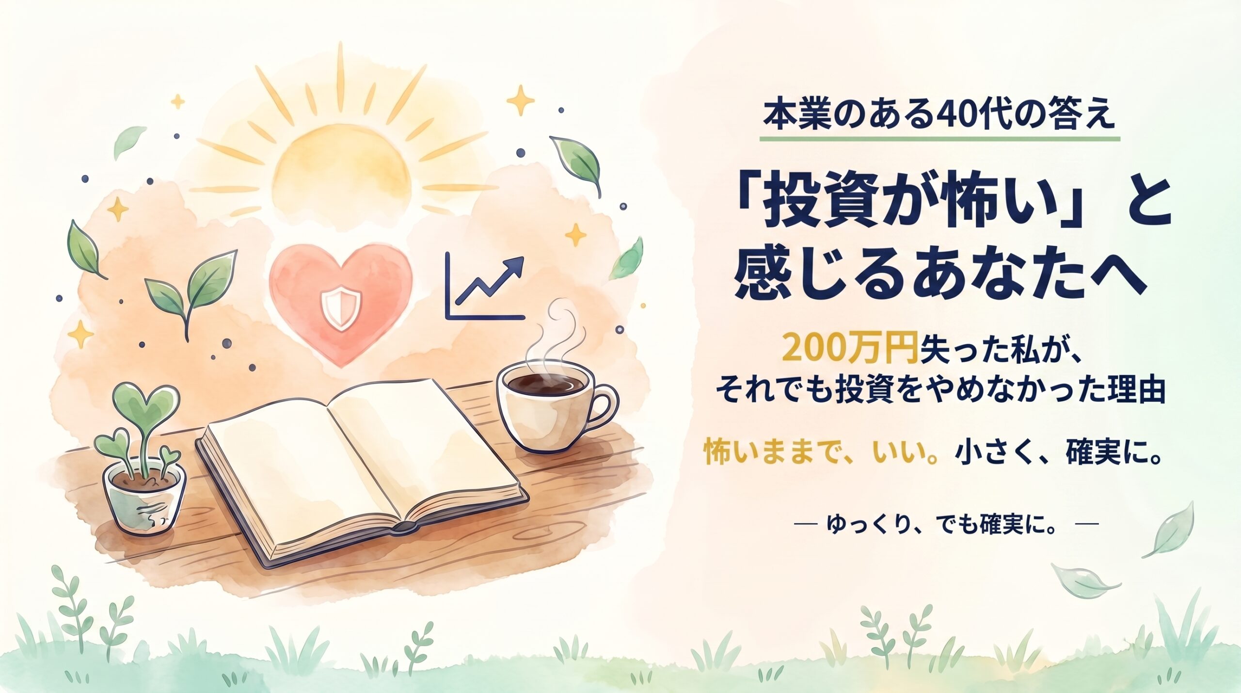 「投資が怖い」と感じるあなたへ。200万円失った私が、それでも投資をやめなかった理由